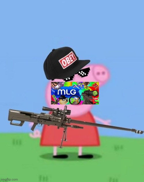 Mlg peppa pig | image tagged in mlg peppa pig | made w/ Imgflip meme maker