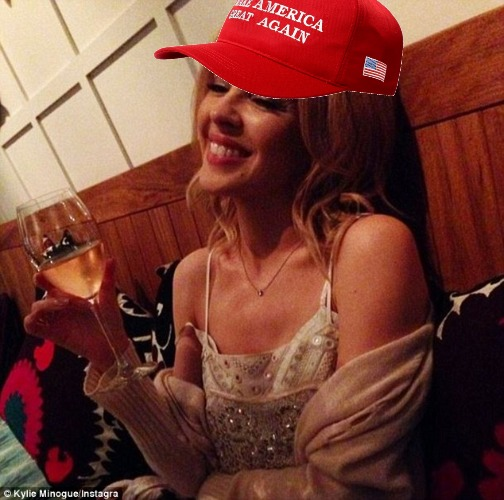 MAGA Kylie Cheers Blank Meme Template