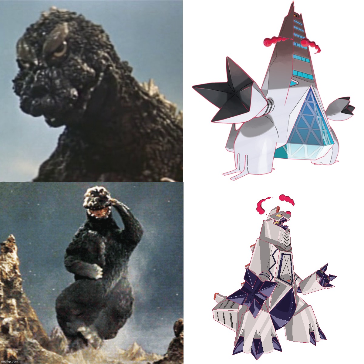 Godzilla Drake meme | image tagged in godzilla drake meme | made w/ Imgflip meme maker