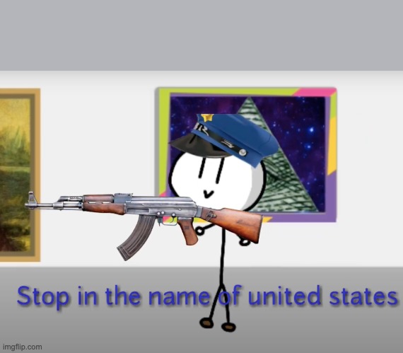 Stop in the name of united states | image tagged in stop in the name of united states | made w/ Imgflip meme maker