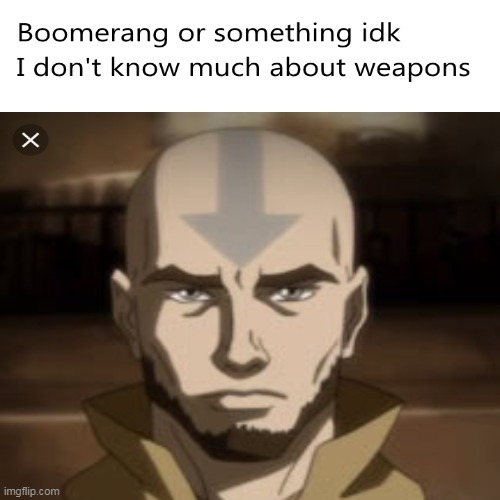Boomer Aang | image tagged in avatar the last airbender | made w/ Imgflip meme maker