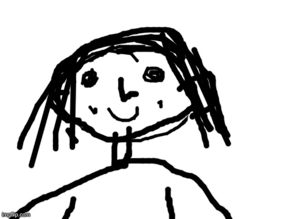 Ask my friend which I tried to draw anything | image tagged in blank white template | made w/ Imgflip meme maker