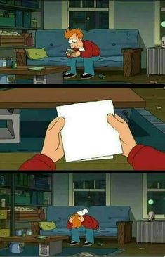 Fry sobs Blank Meme Template