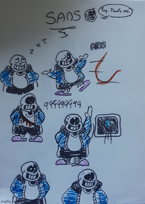 Sans marker sketches | image tagged in drawing | made w/ Imgflip meme maker