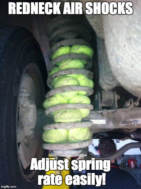 redneck air suspension | image tagged in rednecks,funny,fails | made w/ Imgflip meme maker