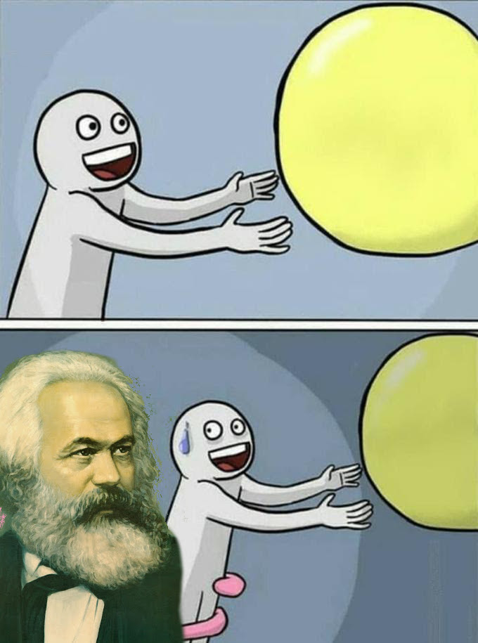 High Quality Marx is Watching Blank Meme Template