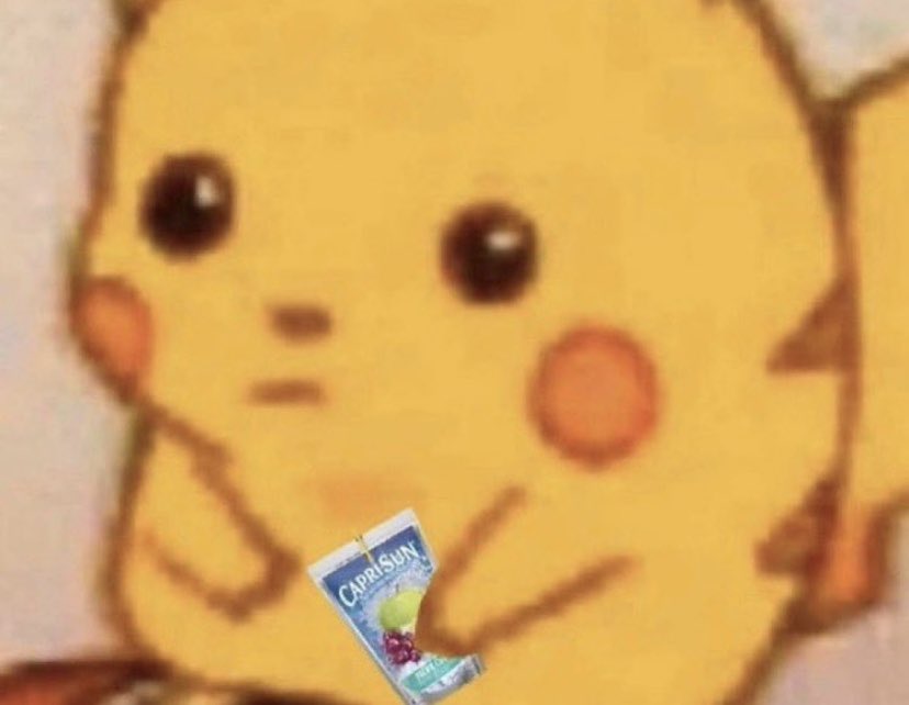 Caprisun pikachu Blank Meme Template