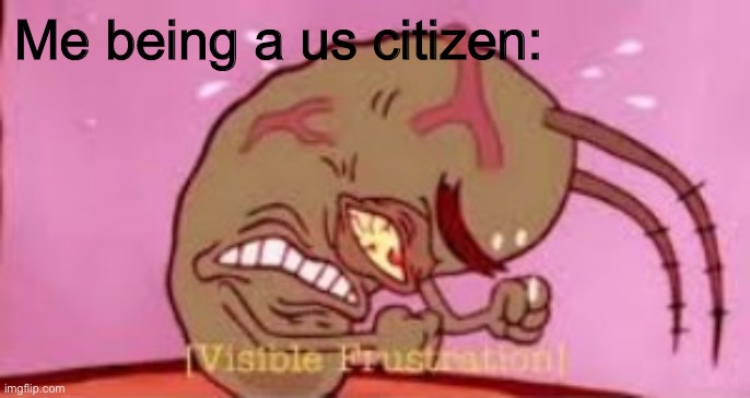 Visible Frustration | Me being a us citizen: | image tagged in visible frustration | made w/ Imgflip meme maker