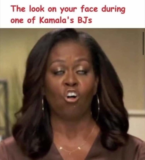 Annoy a Liberal: Download this and spread it all over the Internet! | image tagged in kamala harris,michelle obama,blowjob,blow job | made w/ Imgflip meme maker