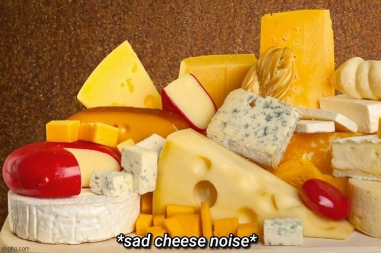 Sad Cheese Noises Blank Meme Template