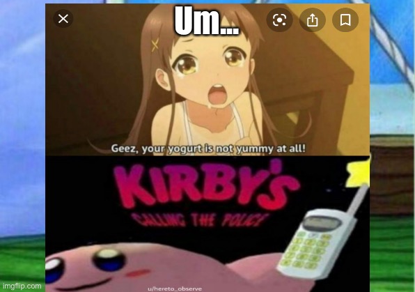 911 | Um... | image tagged in kirby's calling the police | made w/ Imgflip meme maker