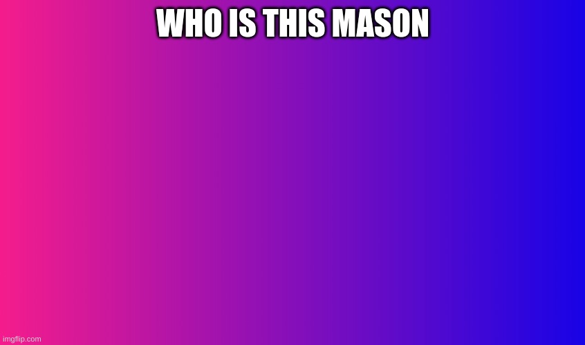 Boring Background | WHO IS THIS MASON | image tagged in boring background | made w/ Imgflip meme maker