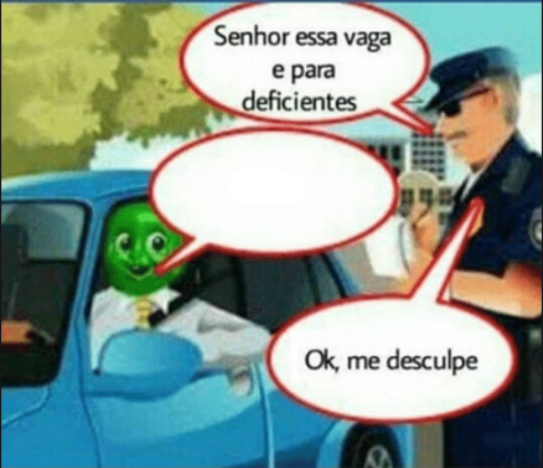 Senhor, essa vaga é para deficientes Blank Meme Template