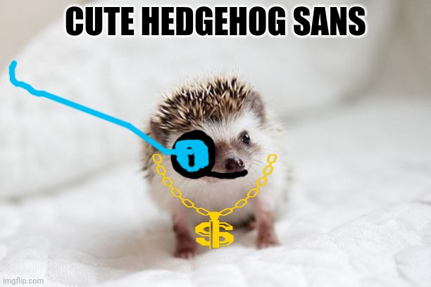 hedgehog  | CUTE HEDGEHOG SANS | image tagged in hedgehog,sans undertale | made w/ Imgflip meme maker