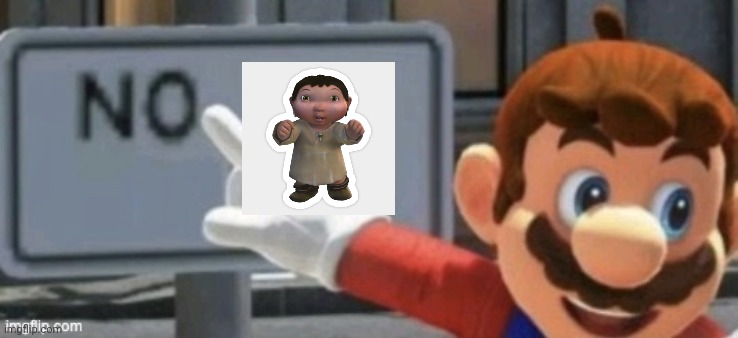 mario no sign | image tagged in mario no sign | made w/ Imgflip meme maker