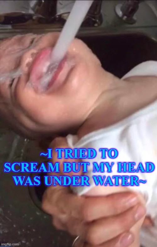 ~I TRIED TO SCREAM BUT MY HEAD WAS UNDER WATER~ | image tagged in memes,underwater | made w/ Imgflip meme maker