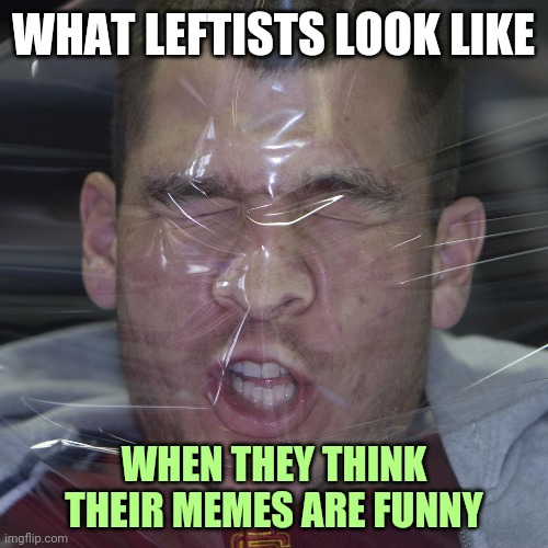 FACTS: Leftists Can't Meme. Leftists Are Not Funny. Leftists Don't Know Satire. | WHAT LEFTISTS LOOK LIKE; WHEN THEY THINK THEIR MEMES ARE FUNNY | image tagged in obvious stupidity,liberals,democrats,leftists,memes,truth | made w/ Imgflip meme maker