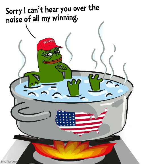 Pepe the Frog boiling Blank Meme Template