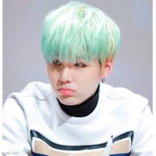 UwU his cute lil pouty face | image tagged in suga | made w/ Imgflip meme maker