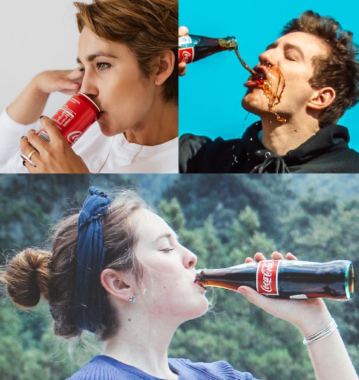 three soda drinkers Blank Meme Template