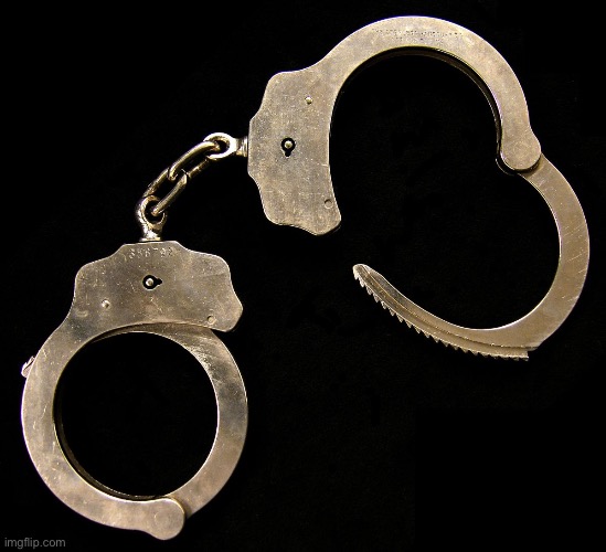 handcuffs  | image tagged in handcuffs | made w/ Imgflip meme maker