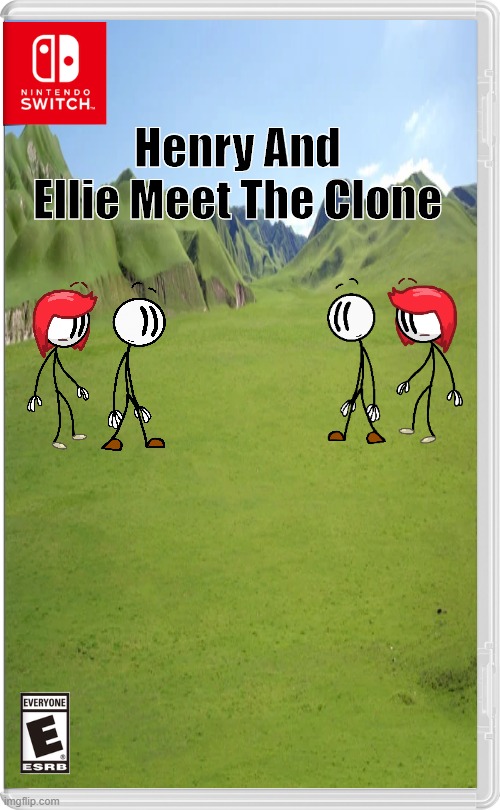 give me some games to remaster and i will remaster them ( i made this because i was bored ) | Henry And Ellie Meet The Clone | image tagged in bored,distracted,fake | made w/ Imgflip meme maker