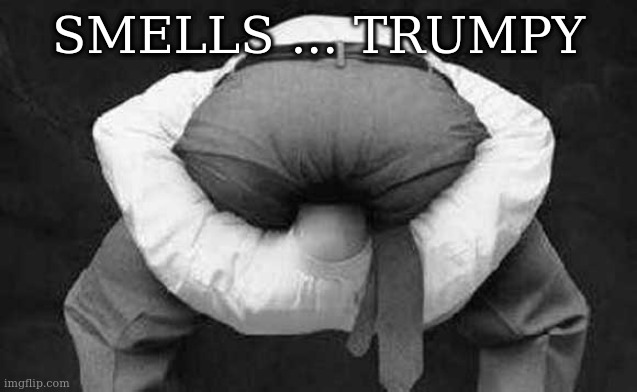 Head up ass  | SMELLS ... TRUMPY | image tagged in head up ass,trumpy | made w/ Imgflip meme maker