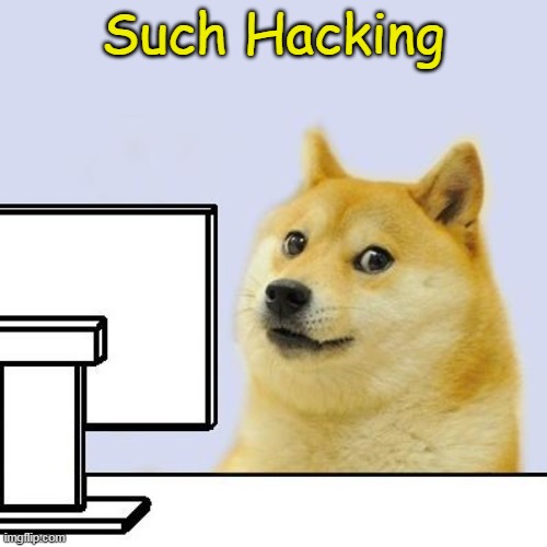 Hacker Doge | Such Hacking | image tagged in hacker doge | made w/ Imgflip meme maker