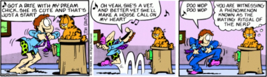 This may be the best Garfield comic I have ever seen | image tagged in garfield,nerd,nerds,wimp | made w/ Imgflip meme maker