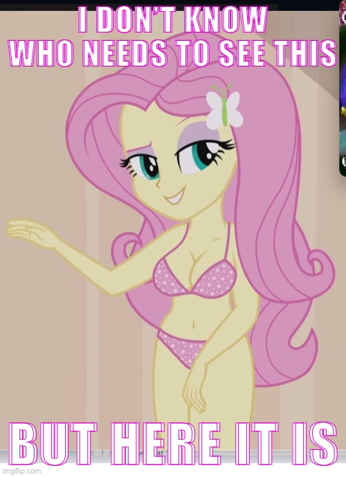 I have no idea if this complies with stream rules but here it is | I DON’T KNOW WHO NEEDS TO SEE THIS; BUT HERE IT IS | image tagged in mlp lives foreva,bikini,meme stream,imgflip trends,can't unsee,uh oh | made w/ Imgflip meme maker
