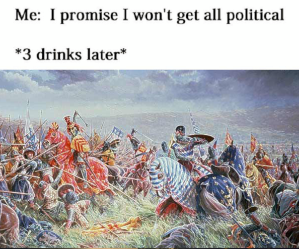 High Quality I promise I won't get all political Blank Meme Template