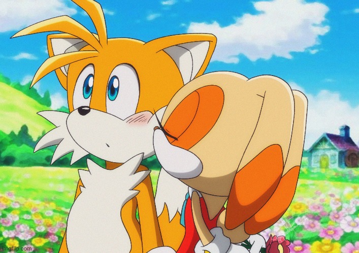 Cream x Tails | image tagged in cream x tails | made w/ Imgflip meme maker