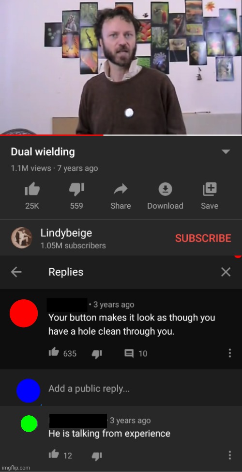 In case it needs explaining, the video is talking about dual wielding weapons. The rest of the meaning is conveyed from there. | image tagged in cursed,comments,swords,youtube comments | made w/ Imgflip meme maker