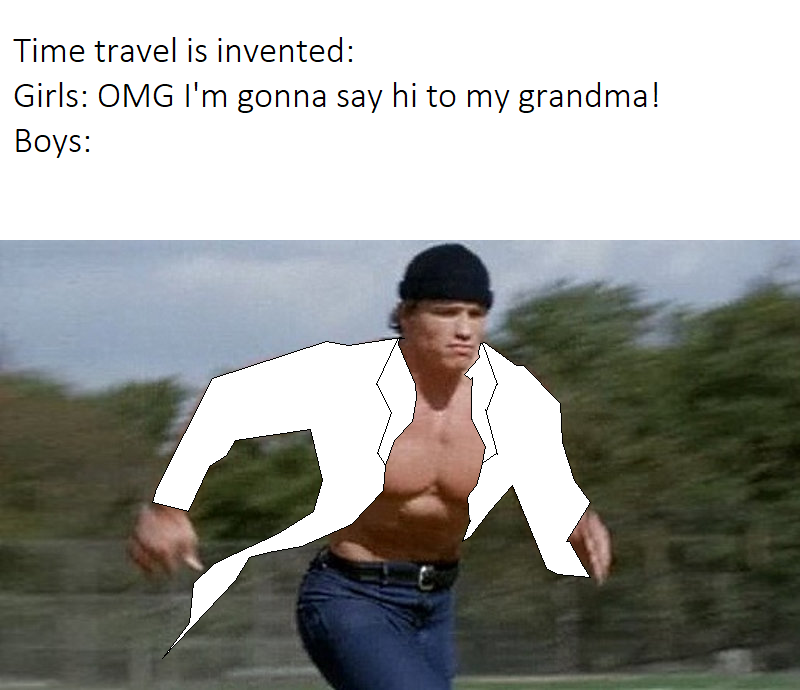 High Quality Time Travel Arnold Schwarzenegger Doctor Blank Meme Template