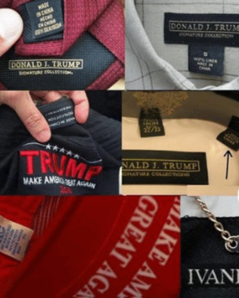 Counterfeit Trump Clothing Blank Meme Template