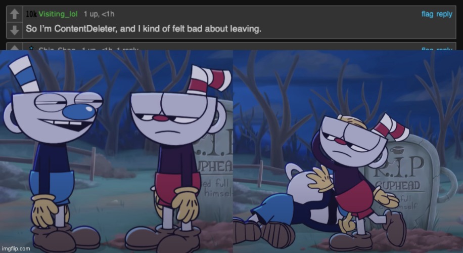 image tagged in cuphead slaps mugman | made w/ Imgflip meme maker