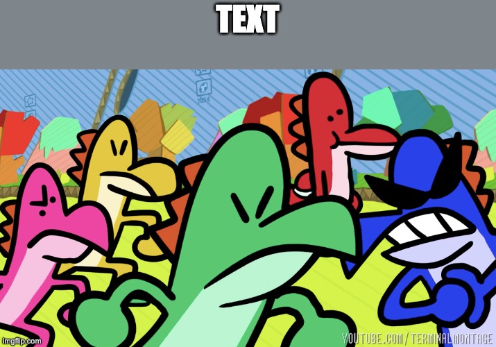 TEXT | image tagged in team yoshi | made w/ Imgflip meme maker