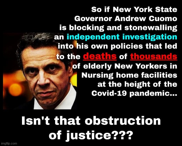 Cuomo needs to be charged with negligent homicide at the least | image tagged in andrew cuomo,pandemic,nursing home deaths,political,poltics | made w/ Imgflip meme maker