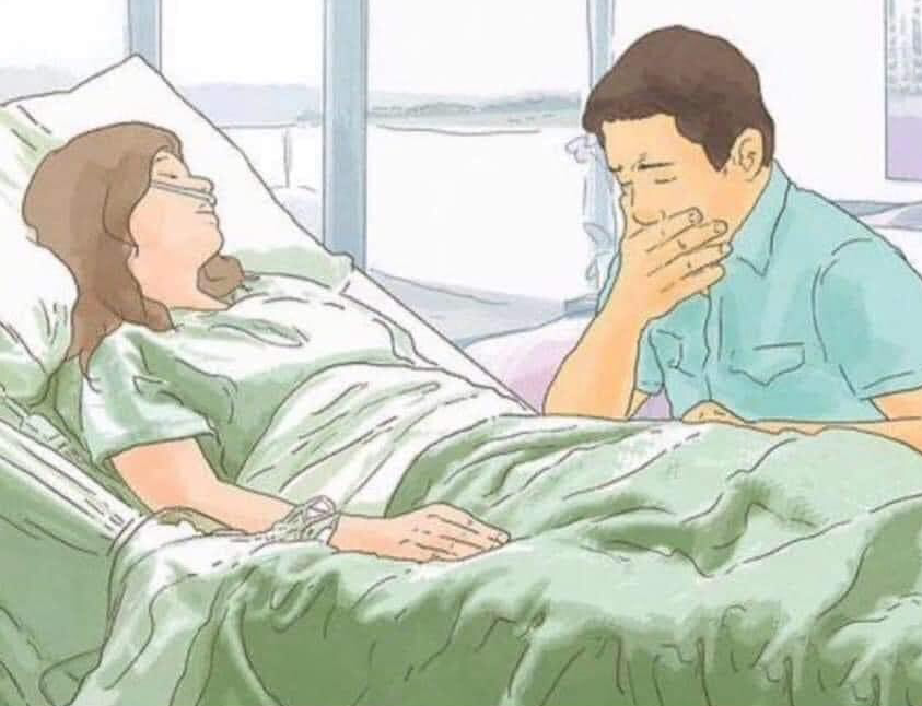 High Quality Woman in hospital bed Blank Meme Template