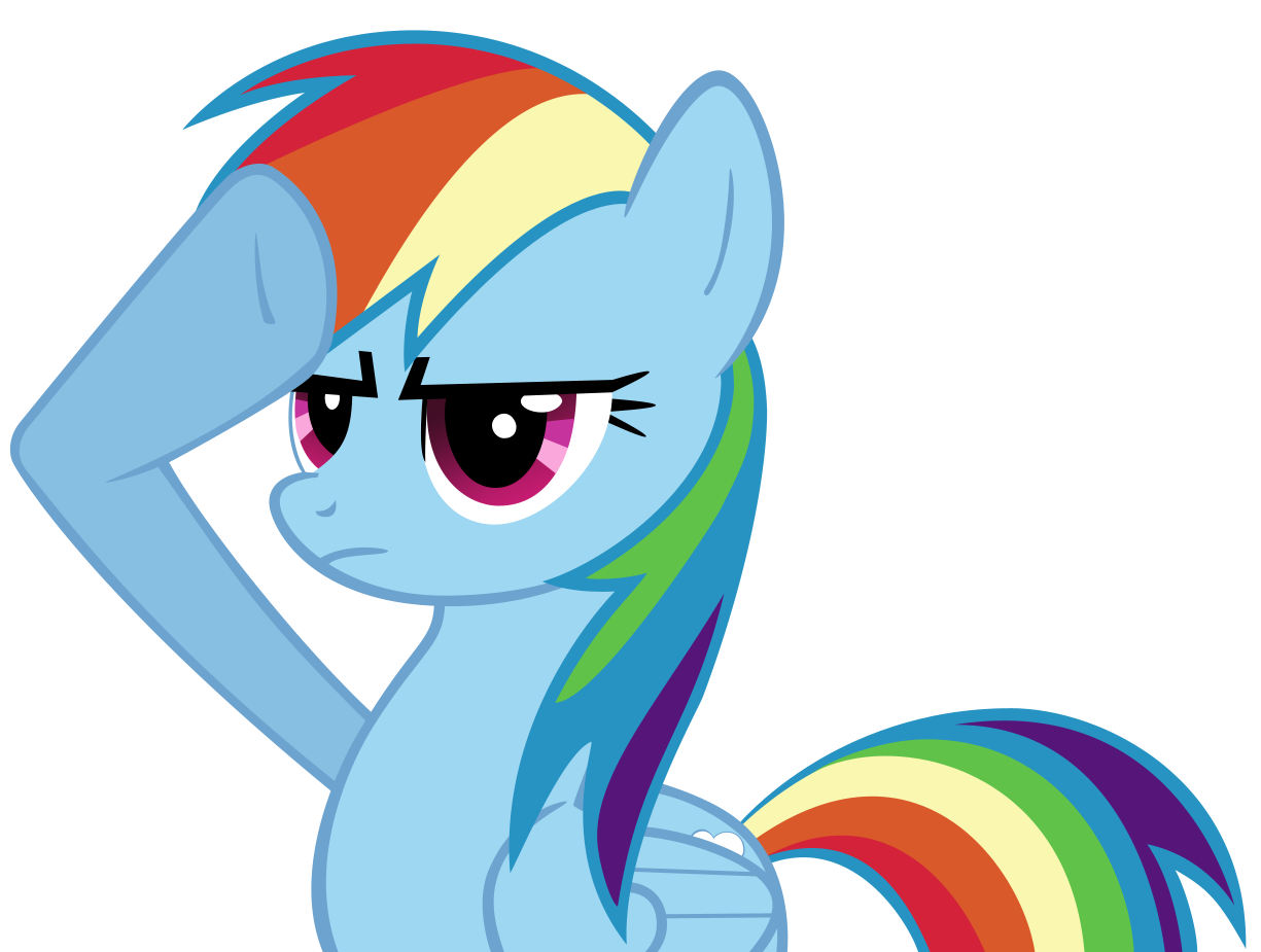 MLP salute Blank Meme Template
