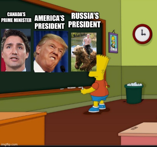 They should teach this in schools... | AMERICA’S PRESIDENT; RUSSIA’S PRESIDENT; CANADA’S PRIME MINISTER | image tagged in memes | made w/ Imgflip meme maker