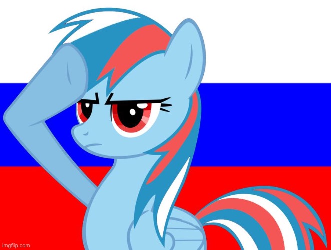 High Quality MLP salute Russia Blank Meme Template