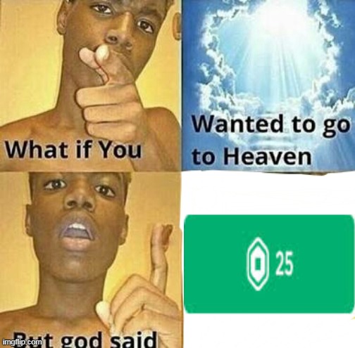 MOM, where is your credit card? | image tagged in what if you wanted to go to heaven | made w/ Imgflip meme maker
