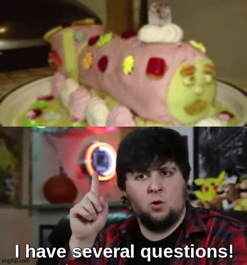 Thomas has seen better days | image tagged in jontron,several questions | made w/ Imgflip meme maker