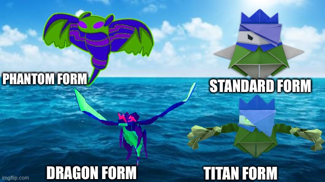 All of Wave’s forms because he is a c o u n t e r t o b l a z e | PHANTOM FORM; STANDARD FORM; DRAGON FORM; TITAN FORM | image tagged in no,universe destroyer 6,bruh,what are you looking at,stop reading the tags | made w/ Imgflip meme maker