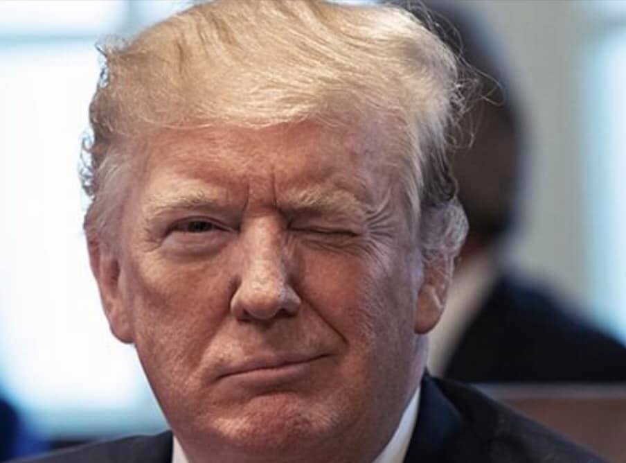 Trump wink Blank Meme Template