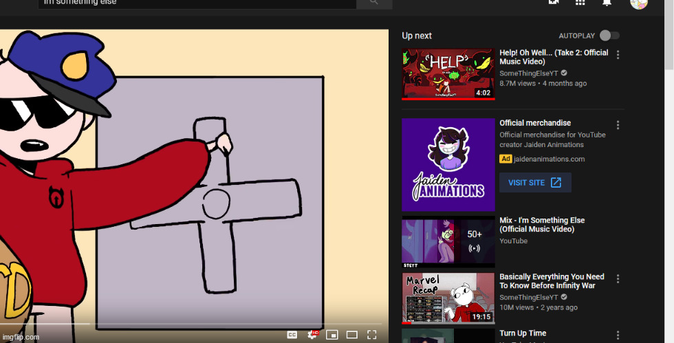 i was vibing to im something else when i saw my fav ad | image tagged in jaiden animations | made w/ Imgflip meme maker