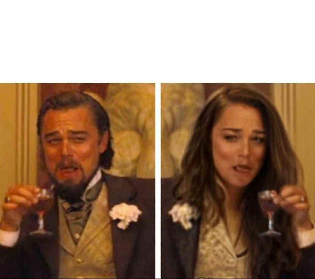fancy couple laughing Blank Meme Template