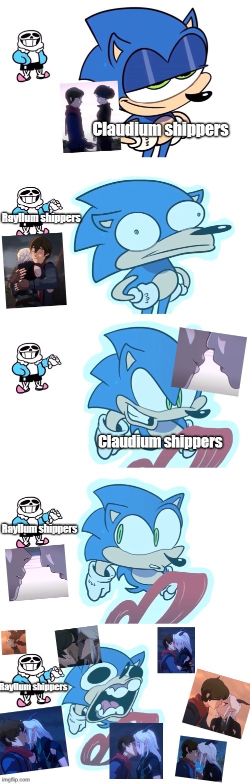 (crosspost) | image tagged in sans,sonic,ships | made w/ Imgflip meme maker