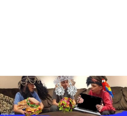 The Great Debate! 2 V 1 Blank Meme Template